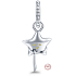 Sterling Silber 925 Stern-Anhänger auf Armband Symbol