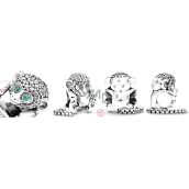 Charme Sterling Silber 925 Affe, Symbol der Weisheit, Freiheit, Perle auf Armband Tier