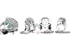 Charme Sterling Silber 925 Affe, Symbol der Weisheit, Freiheit, Perle auf Armband Tier