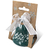 Nekupto Weihnachtsglocke aus Keramik mit Aufschrift For luck pearl 5,5 x 5,5 cm
