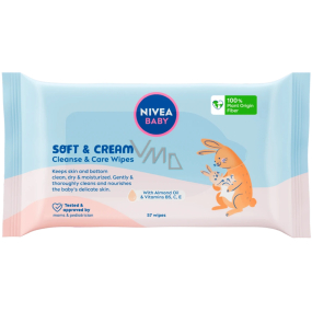 Nivea Baby Soft & Cream Feucht-Reinigungstücher 57 Stück