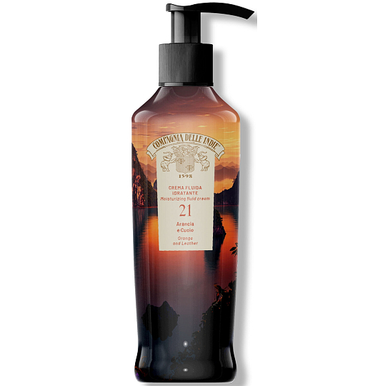 Compagnia Delle Indie 21 Orange und Leder Feuchtigkeitsspendende Flüssigkeit Parfümierte Körperlotion 250 ml