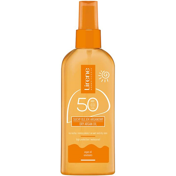 Lirene Sun SPF50 Trockenes Öl zum Sonnenbaden für feuchte und trockene Haut 150 ml