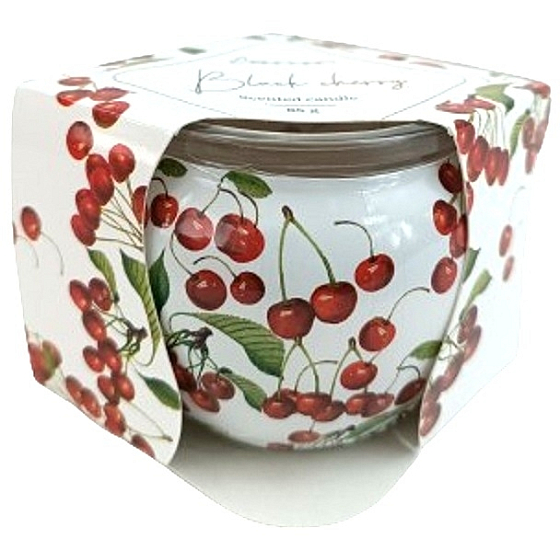 Emocio Black cherry - Kirsche, dekorative Duftkerze im Glas 70 x 62 mm
