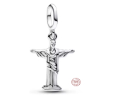 Charm Sterlingové stříbro 925 Kristus spasitel, přívěsek na náramek náboženství