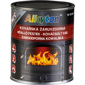 Dupli-Color Alkyton hitzebeständige Farbe bis 750 °C, Schmiedeschwarz, 250 ml
