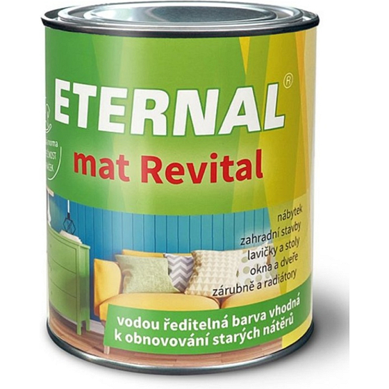 Eternal mat Revital Farbe zur Wiederherstellung alter Beschichtungen, RAL 6018 Gelbgrün 0,7 kg