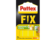 Pattex Fix doppelseitige Klebebänder, 20×40 mm, Tragfähigkeit bis 2 kg, 10 Stück