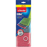 Vileda Power Inox Colors Drahtschwamm 2+1 Stk