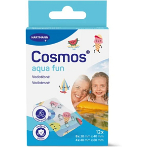 Cosmos Aqua Fun Kinder wasserdichte Pflaster 12 Stück