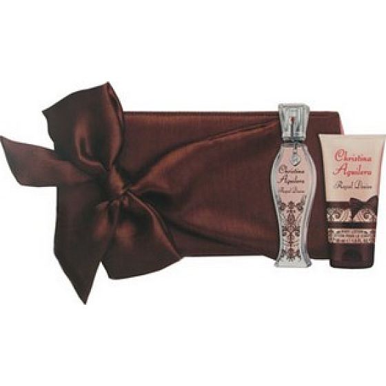Christina Aguilera Königlicher Wunsch Eau de Parfum für Frauen 30 ml + Körperlotion 50 ml + Handtasche, Geschenkset