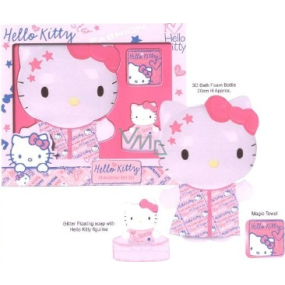 Hello Kitty Soap Floating + 3D Badeschaum + Magic Towel für Mädchen Geschenkset