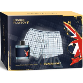 Playboy London Eau de Toilette 100 ml, Boxer, Geschenkset