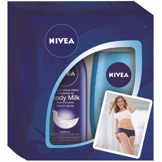 Nivea Milk Bodylotion 250 ml + Pure Fresh Duschgel 250 ml Kosmetikset für Frauen