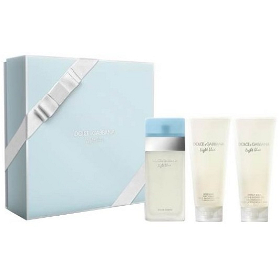 Dolce & Gabbana Hellblau Eau de Toilette 100 ml + Körpercreme 50 ml + Duschgel 100 ml, Geschenkset