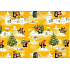 Nekupto Geschenkpapier 70 x 200 cm Weihnachtsmole gelb 1 Rolle