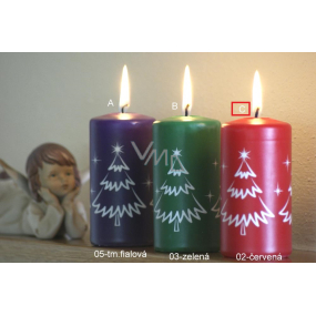 Lima Weihnachtsbaum mit Duftkerze roter Zylinder 50 x 100 mm 1 Stück