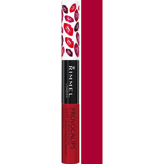 Rimmel London Provocalips 16HR Kussfest Lip Color Lipgloss 550 Play With Fire 4 ml und 3 ml