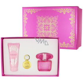 Versace Bright Crystal Absolu Eau de Parfum für Frauen 90 ml + Körperlotion 100 ml + Schlüsselanhänger, Geschenkset