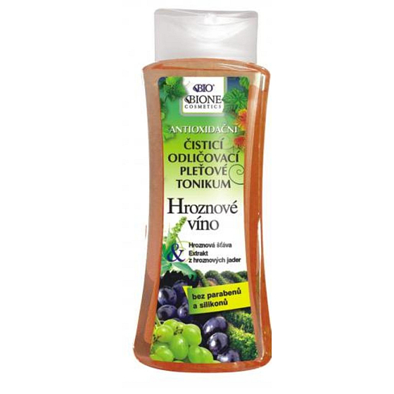 Bione Cosmetics Traubenweinreinigung und Make-up zur Entfernung von Hautstärkungsmittel 255 ml