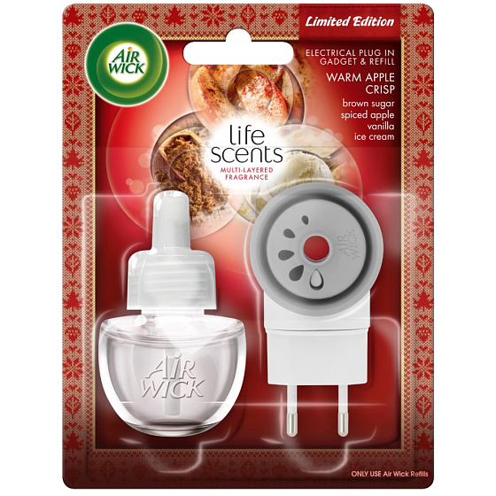 Air Wick Life Scents Frisch gebackener Apfelkuchen elektrischer Lufterfrischer komplett 19 ml