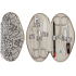 Dup Manicure Hany Leder 8 Stück Beige mit Druckmuster 230401-305