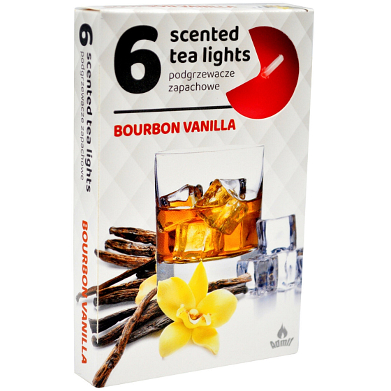 Teelichter Bourbon und Vanille duftende Teelichter 6 Stück