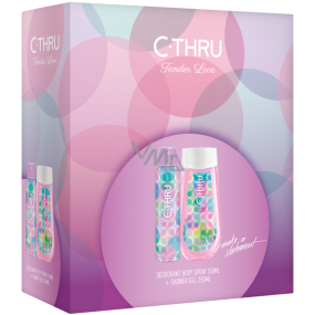 C-Thru Tender Love Deodorant Spray für Frauen 150 ml + Duschgel 250 ml, Kosmetikset