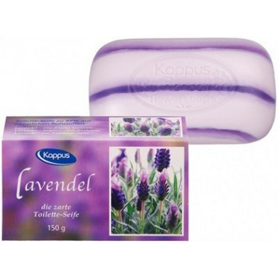 Kappus Lavendel natürliche beruhigende und entspannende Toilettenseife 150 g
