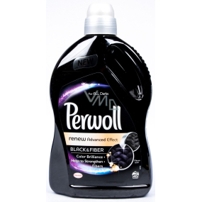Perwoll Black & Fibre Waschgel stellt eine intensive schwarze Farbe wieder her und schützt vor Formverlust 45 Dosen von 2,7 l