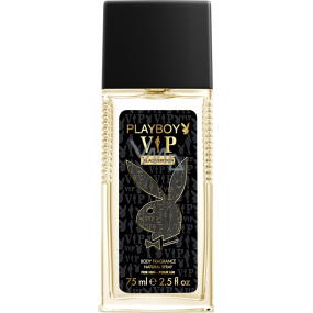 Playboy Vip Black Edition für Ihn parfümiertes Deodorantglas für Männer 75 ml Tester