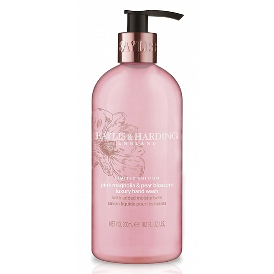 Baylis & Harding Pink Magnolien- und Birnenblüten-Flüssigseifenspender 300 ml