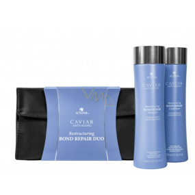 Alterna Caviar Restructuring Bond Repair Regenerierendes Shampoo für geschädigtes Haar 250 ml + Haarspülung 250 ml, Kosmetikset