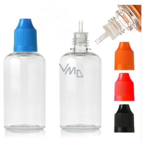 Transparente Plastikflasche mit einer Pipette 115 ml