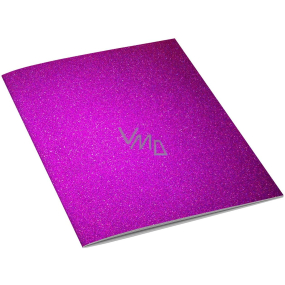 Ditipo Notebook Glitter Collection A5 dunkelrosa 15 x 21 cm 3425 gefüttert