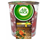 Air Wick Ätherische Öle Warme Bernsteinrose - Duftkerze mit Bernsteinrose in Glas 105 g