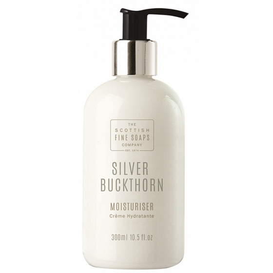 Scottish Fine Soaps Silver Sea Buckthorn Feuchtigkeits-Körperlotion für Körper und Hände, für trockene Haut, Spender 300 ml