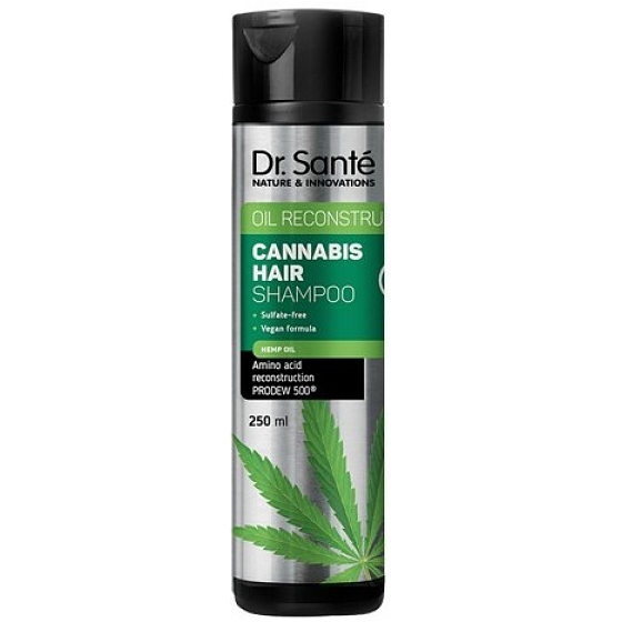 Dr. Santé Cannabis Shampoo für schwaches und strapaziertes Haar mit Hanföl 250 ml
