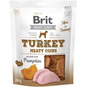 Brit Jerky Trockenfleischsnacks mit Pute und Hühnchen für ausgewachsene Hunde 200 g