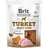 Brit Jerky Trockenfleischsnacks mit Pute und Hühnchen für ausgewachsene Hunde 200 g