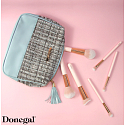 Donegal Pink Ink Schattenpinsel mit synthetischen Samtborsten 16 cm