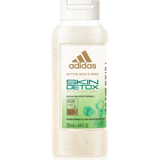 Adidas Skin Detox Duschgel mit Aprikosenkernen für Frauen 250 ml