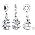 Charms Sterling Silber 925 Disney Cinderella - magischer Moment, Anhänger für Armband