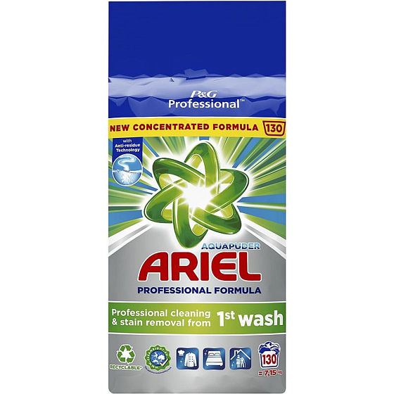 Ariel Aquapuder Color Universalwaschmittel für Buntwäsche 130 Dosen 7,15 kg
