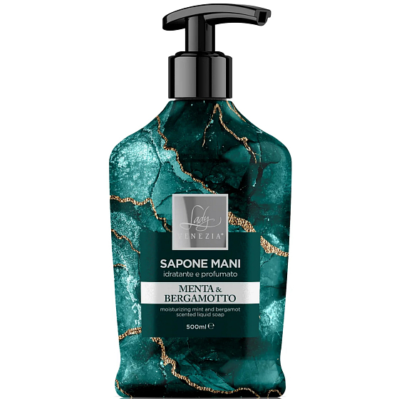 Lady Venezia Menta & Bergamotto - Minze und Bergamotte Flüssigseife 500 ml Spender