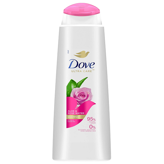 Dove Aloe Vera & Rosenwasser 2in1 feuchtigkeitsspendendes Haarshampoo 400 ml