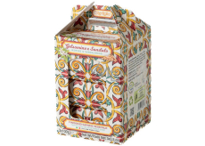 Iteritalia Jasmin und Sandelholz italienische natürliche Toilettenseife 3 x 100 g, Weihnachtsgeschenkset