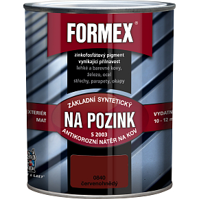 Formex S2003 Grundierung für verzinkte Grundfarbe für Metall, 0840 rotbraun, 600 ml Formex S2003 Grundierung für verzinkte Grundfarbe für Metall, 0840 rotbraun, 600 ml