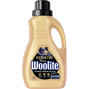 Woolite Keratin Therapy Darks Denim Black Flüssigwaschmittel 15 Waschladungen 0,9L