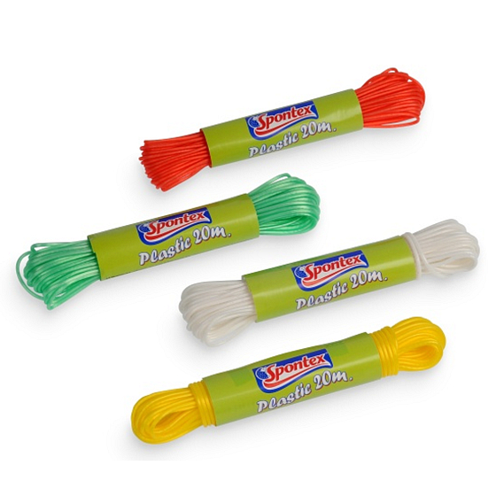 Spontex Kunststoff Wäscheleine 20 m verschiedene Farben